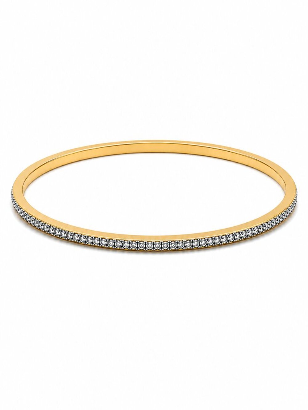 Freida Rothman Sterling Silver Gold & Black Rhodium Slim Bangle Bracelet - NWT